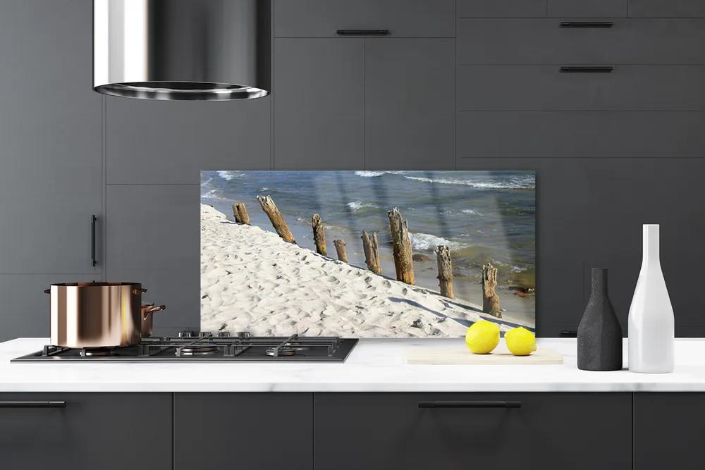 Pannello paraschizzi cucina Paesaggio del mare della spiaggia 100x50 cm