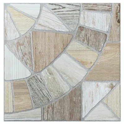 Pavimento grès porcellanato da esterno 34x34 Ceramiche San Nicola Cocci Doghe Mix