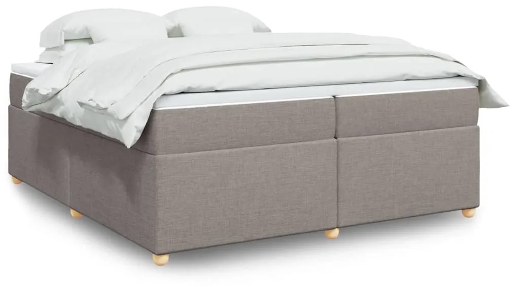 Giroletto A Molle Con Materasso Tortora 200x200 Cm İn Tessuto /