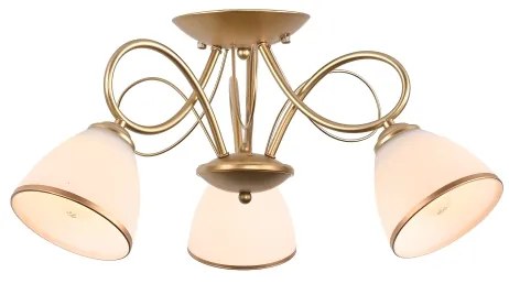 Brilagi - Plafoniera da soffitto FRED 3xE27/60W/230V Ø 59 cm oro