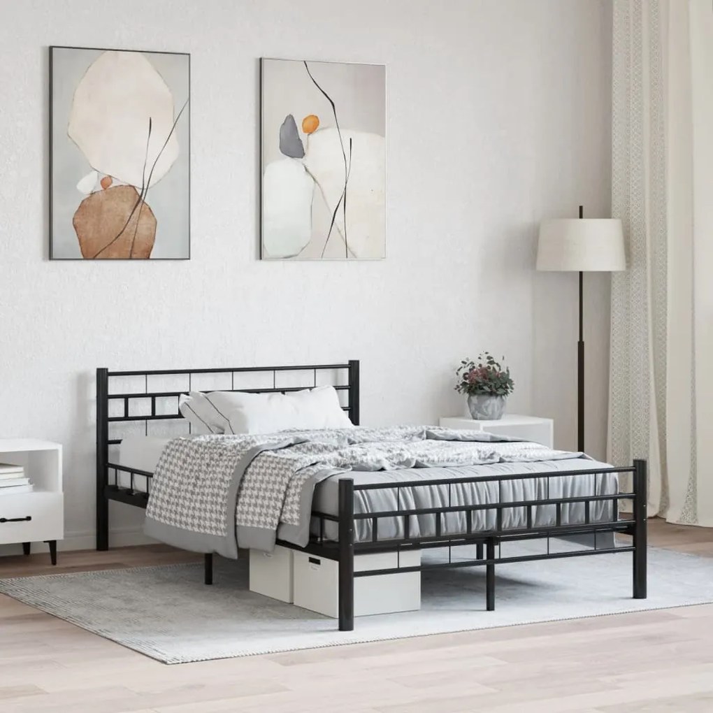 Giroletto Nero İn Acciaio 140x200 Cm /