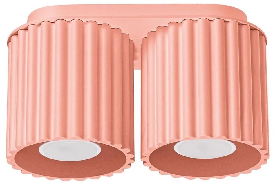 Sollux SL.1825 - Faretto AURA 2xGU10/10W/230V rosa