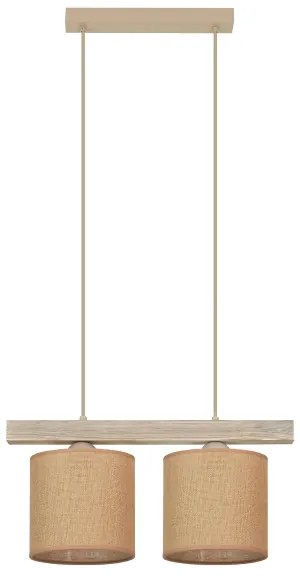 Brilagi - Lampadario a sospensione con filo FOREST 2xE27/15W/230V pino/marrone