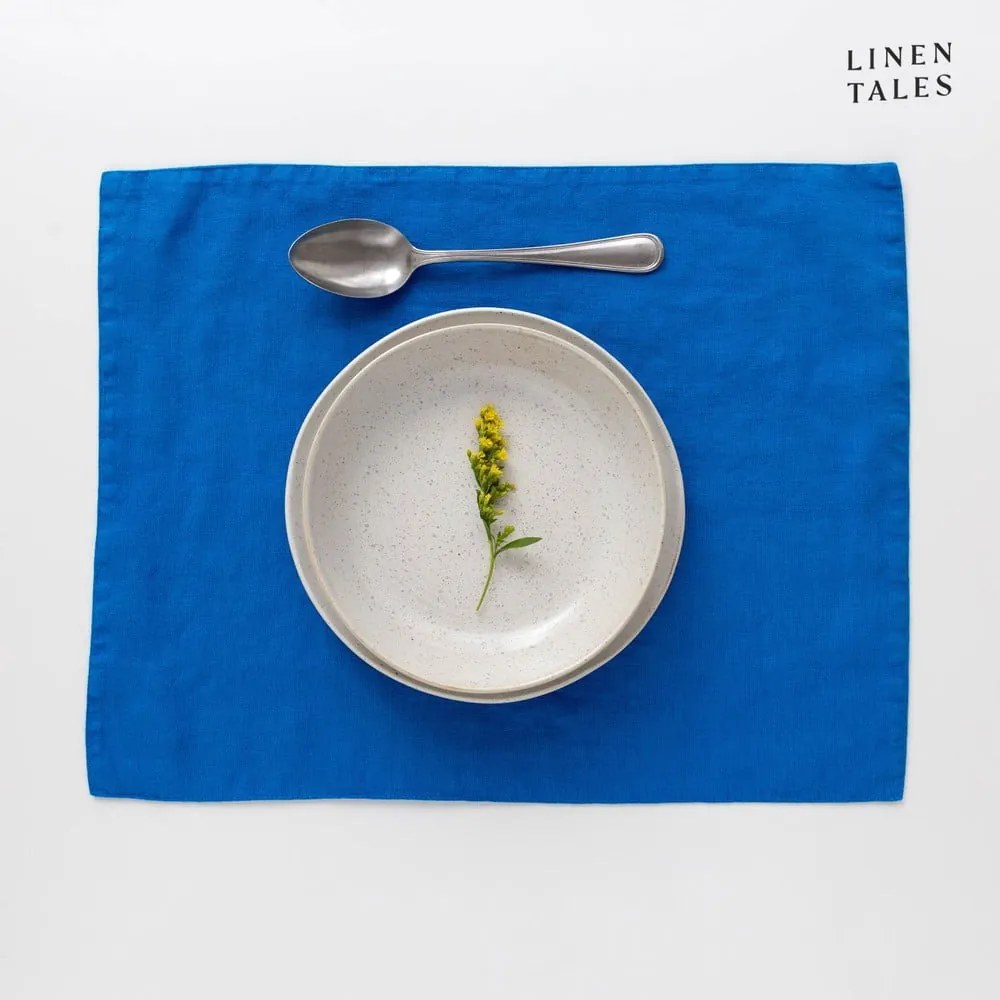 Tovaglietta di stoffa 35x45 cm French Blue - Linen Tales