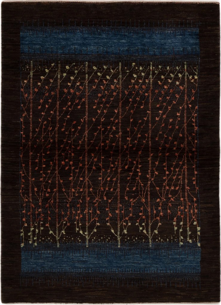 Loribaft Tappeto persiano 120x170 Verde (Iran) Annodato A Mano