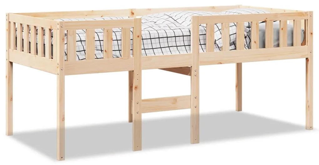 Letto per bambini senza materasso 90x190 cm legno massello pino
