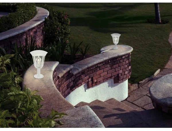 Eglo 98117 - Lampada da esterno MONREALE 1xE27/60W/230V IP44 altezza 335 bianco