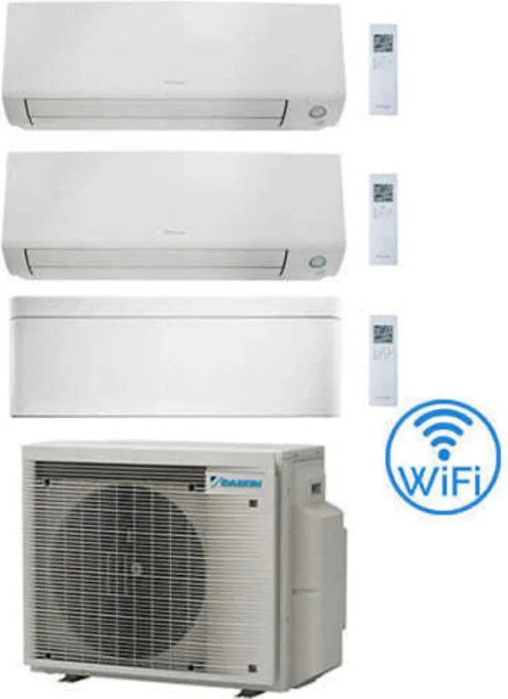 Daikin - Climatizzatore garanzia italia Perfera All Seasons + Stylish Wifi Trial Split Inverter 7000 + 9000 + 12000 btu con u.e. 3MXM52A9 Classe