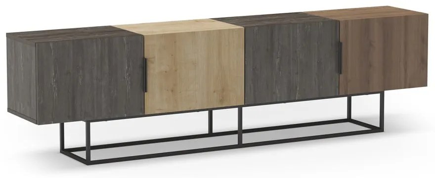 Tavolo TV in rovere colore naturale 200x55 cm Titan - Marckeric