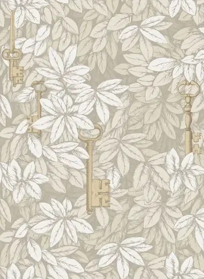 Cole & Son Carta da parati Chiavi Segrete - Stone And Gold