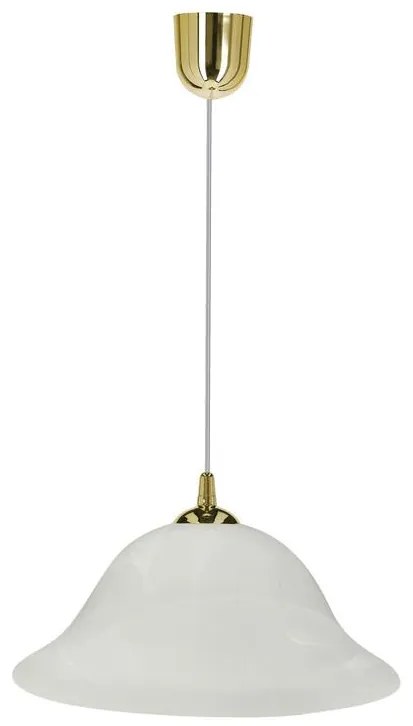 Lampadario a sospensione con filo VERA 1xE27/60W/230V oro/bianco