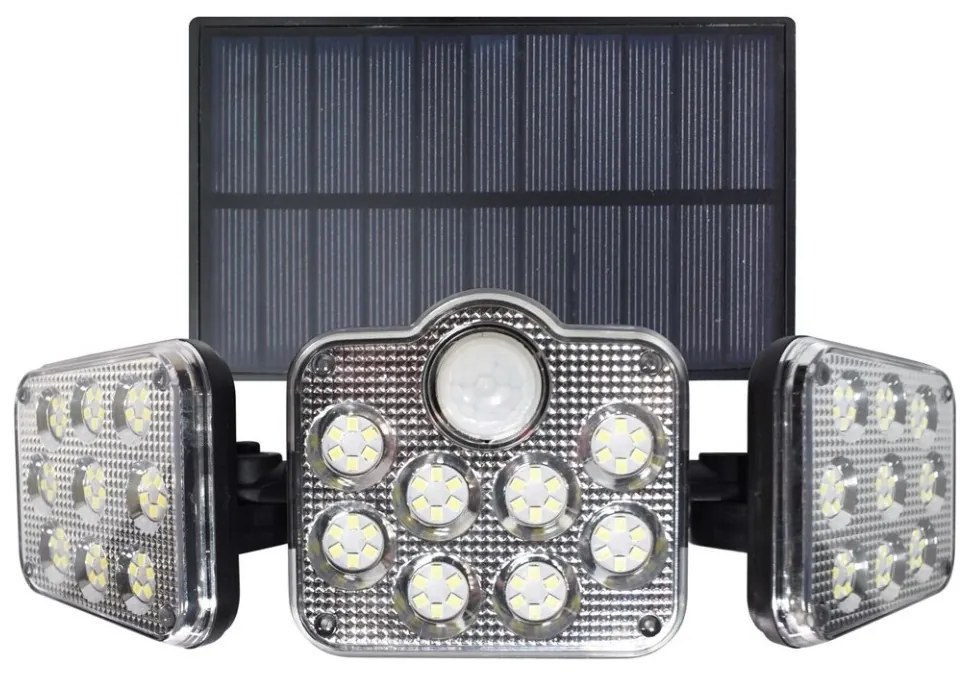 LED Proiettore solare con sensore di movimento LED/20W/3,7V 1200 mAh IP44 + T