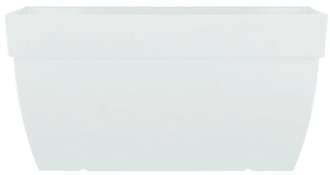 Fioriera CAPRI ARTEVASI in polipropilene bianco H 40 cm L 40 x P 80 cm