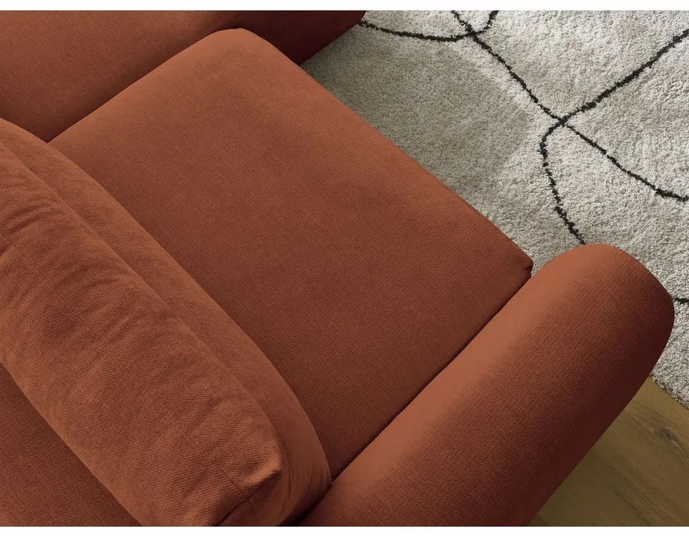 Divano angolare arancione Aden – Bobochic Paris