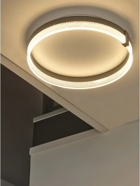 Osram - Plafoniera LED DECOR CIRCLE, 25W/230V, diametro 40 cm, nero/bianco