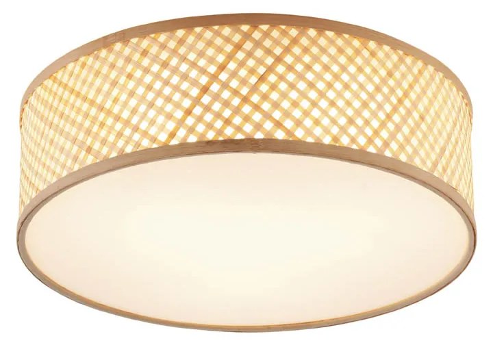 Lampada da soffitto in bambù orientale naturale 40 cm - Tremmo