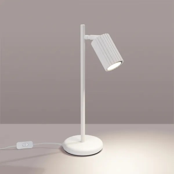 Sollux SL.1548 - Lampada da tavolo KARBON 1xGU10/10W/230V bianco