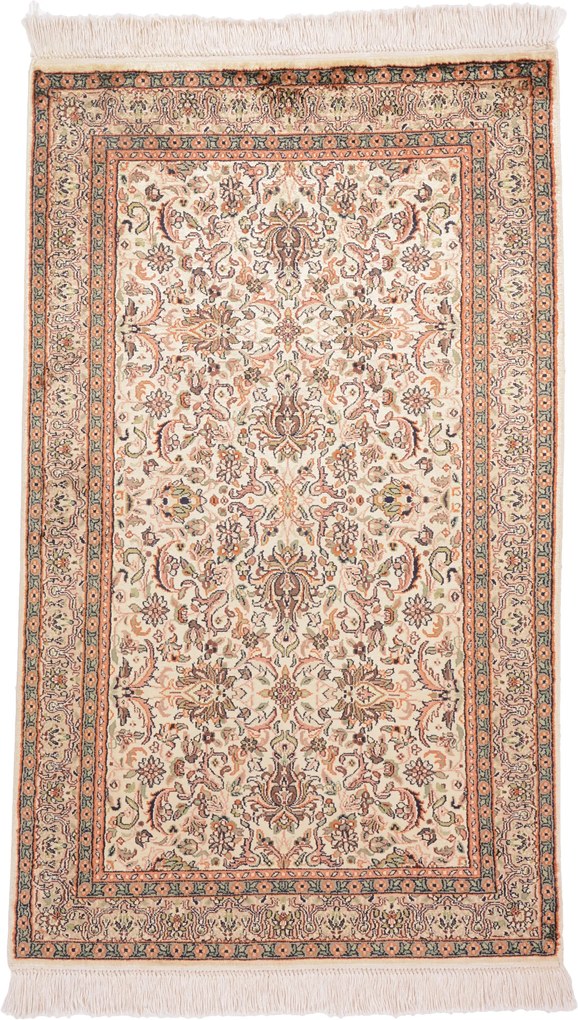 Cashmere Silk Tappeto 80 x 130 (Indian) Annodato A Mano