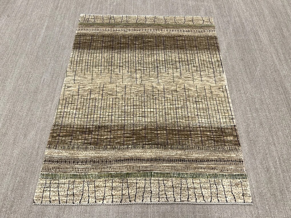 Loribaft Tappeto 190x150 Beige (Iran) Annodato A Mano