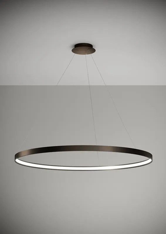ANELLO Sforzin illuminazione Sospensione Ø109cm Bronzo Dimmer 3000K