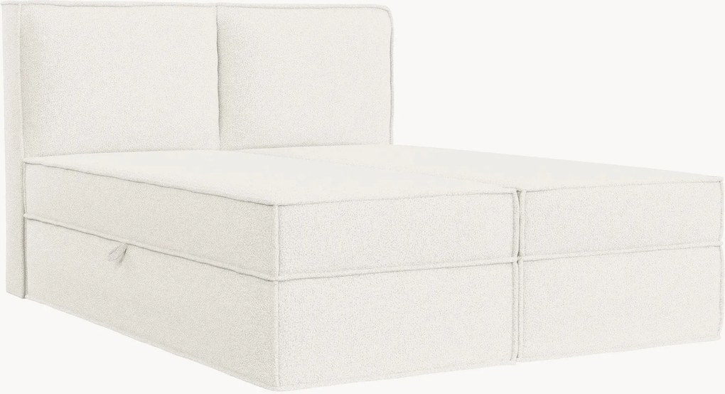 Letto boxspring fatto a mano con contenitore Bergen, H3
