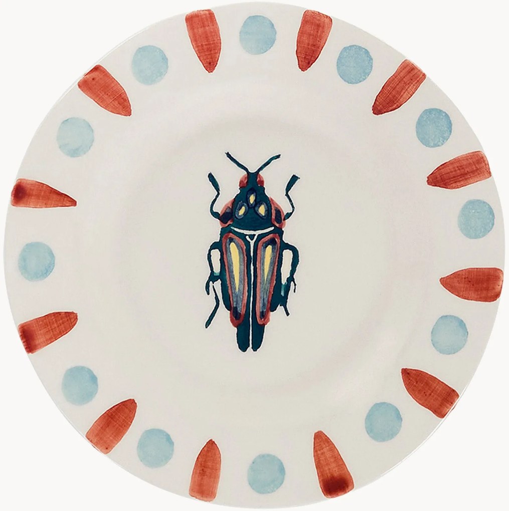 Piatto da dessert dipinto a mano Beetle Bug