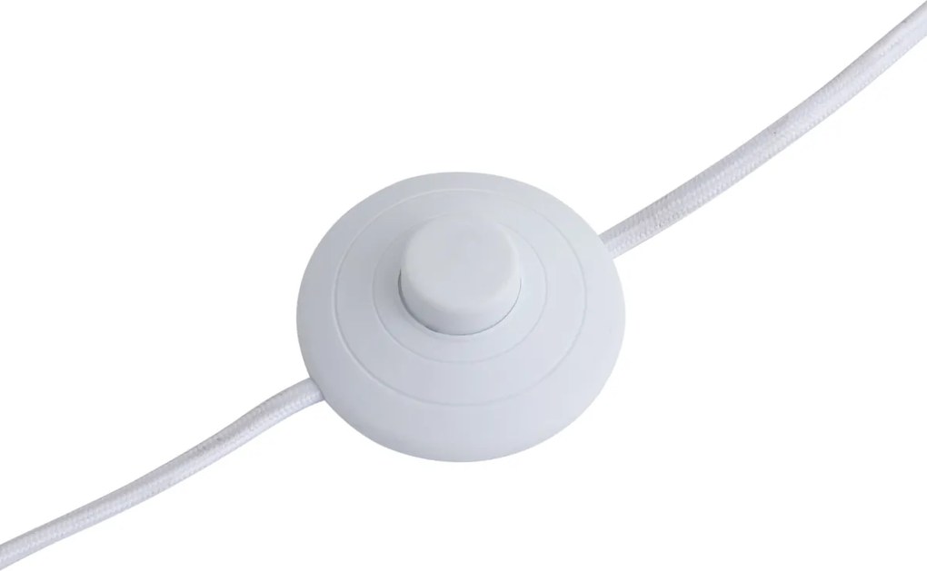 Lampada da terra retrò beige con paralume in tessuto 160 cm - Captain