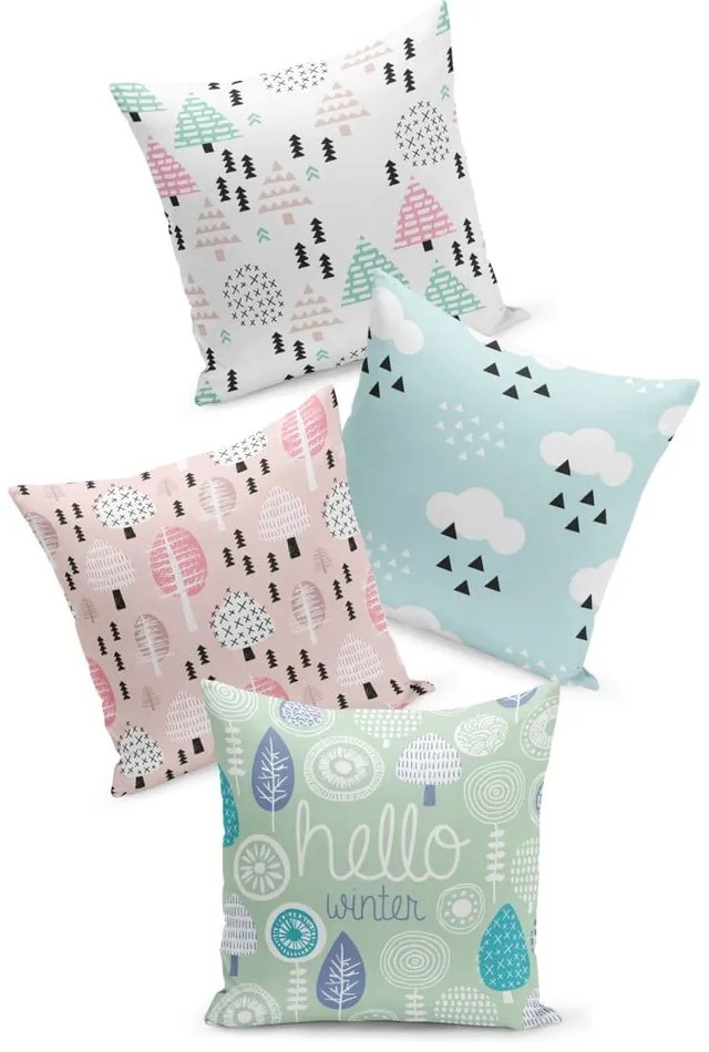 Set di 4 federe decorative Kids Nature, 43 x 43 cm - Kate Louise