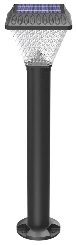 Paletto Solare da Giardino 60 cm, IP65 300 lumen, con Telecomando Colore Bianco Naturale 4.000K