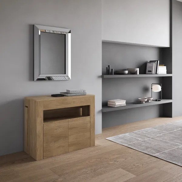 Consolle allungabile 90x42/302 cm ELIA con panca inferiore Quercia