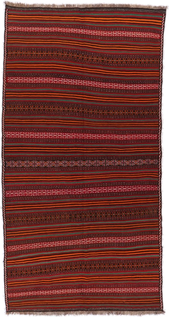 Kilim Tappeto 190 x 370 (Iran) Tessuto A Mano
