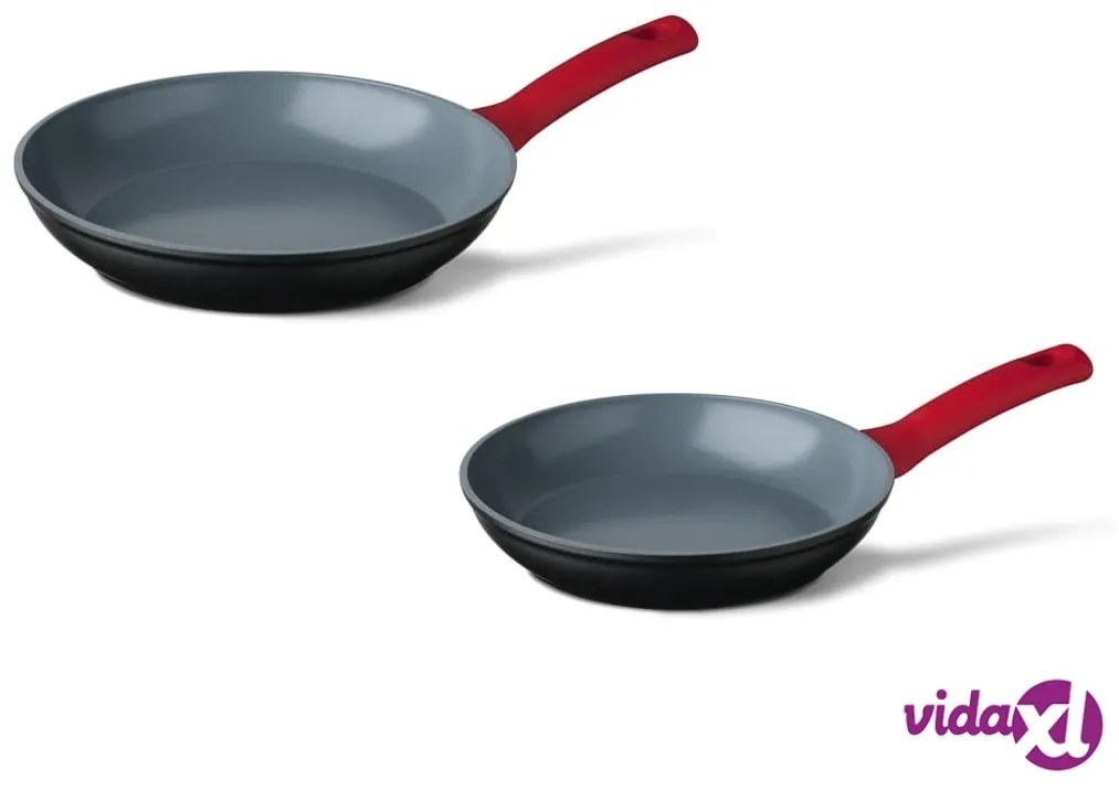 CUISINOX Set Padelle 2 pz Rosso
