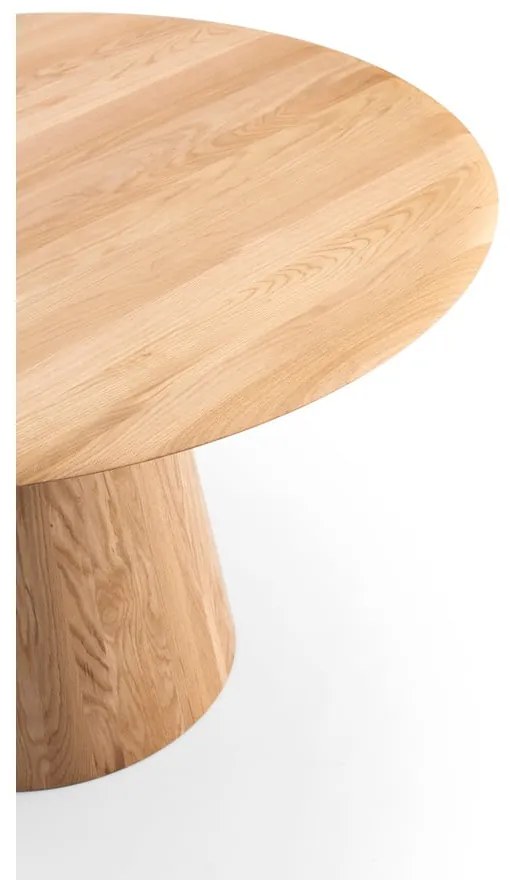 Tavolino rotondo in legno di quercia in colore naturale ø 80 cm Mushroom - Gazzda