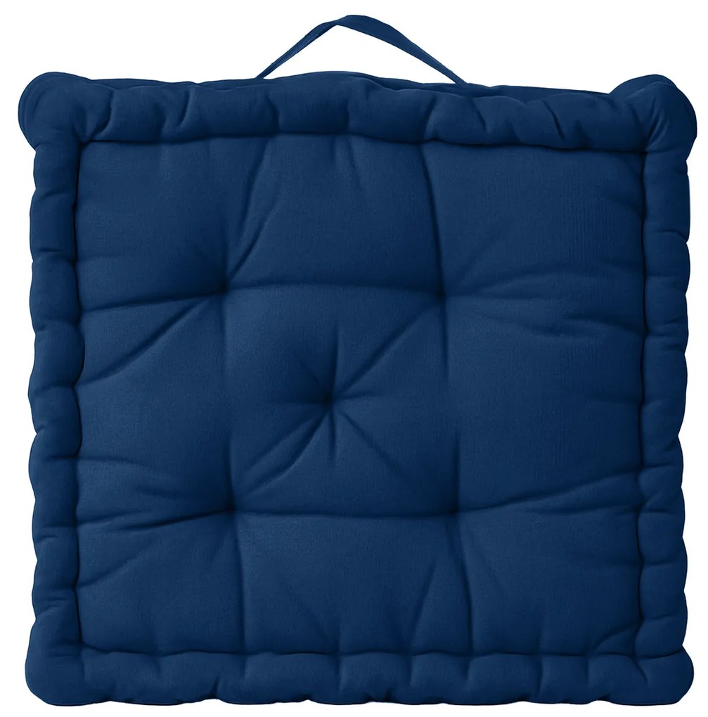 Cuscino materasso 45x45 cm blu