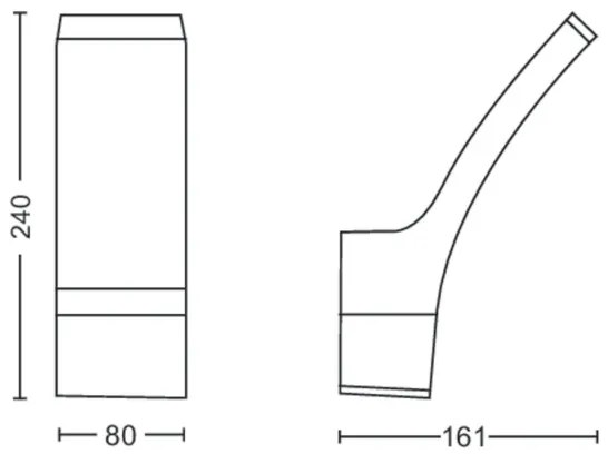 Philips - Applique LED da esterno SPLAY LED/12W/230V 4000K IP44