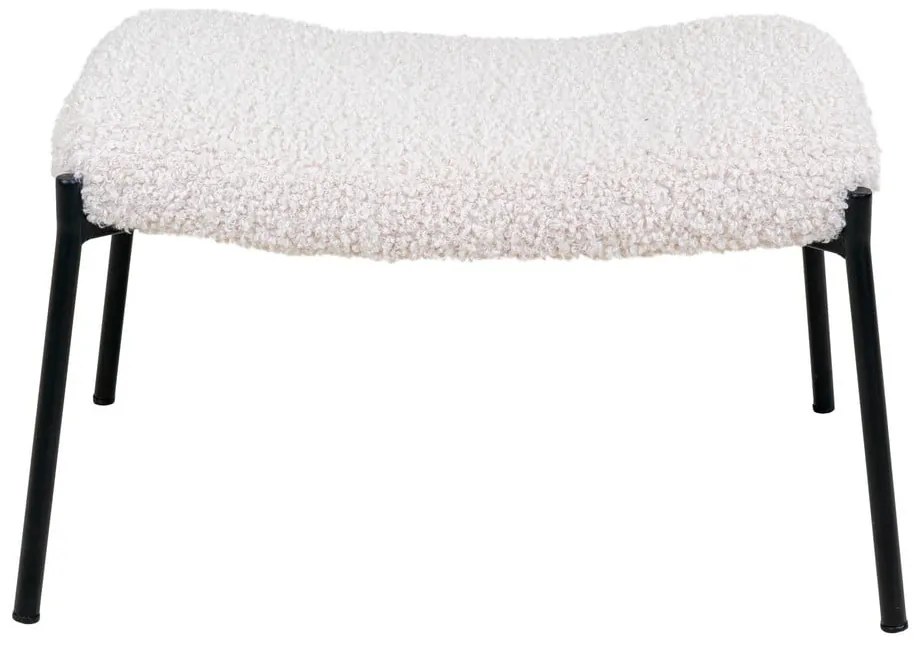 Pouf in pelliccia sintetica bianca Glasgow - House Nordic