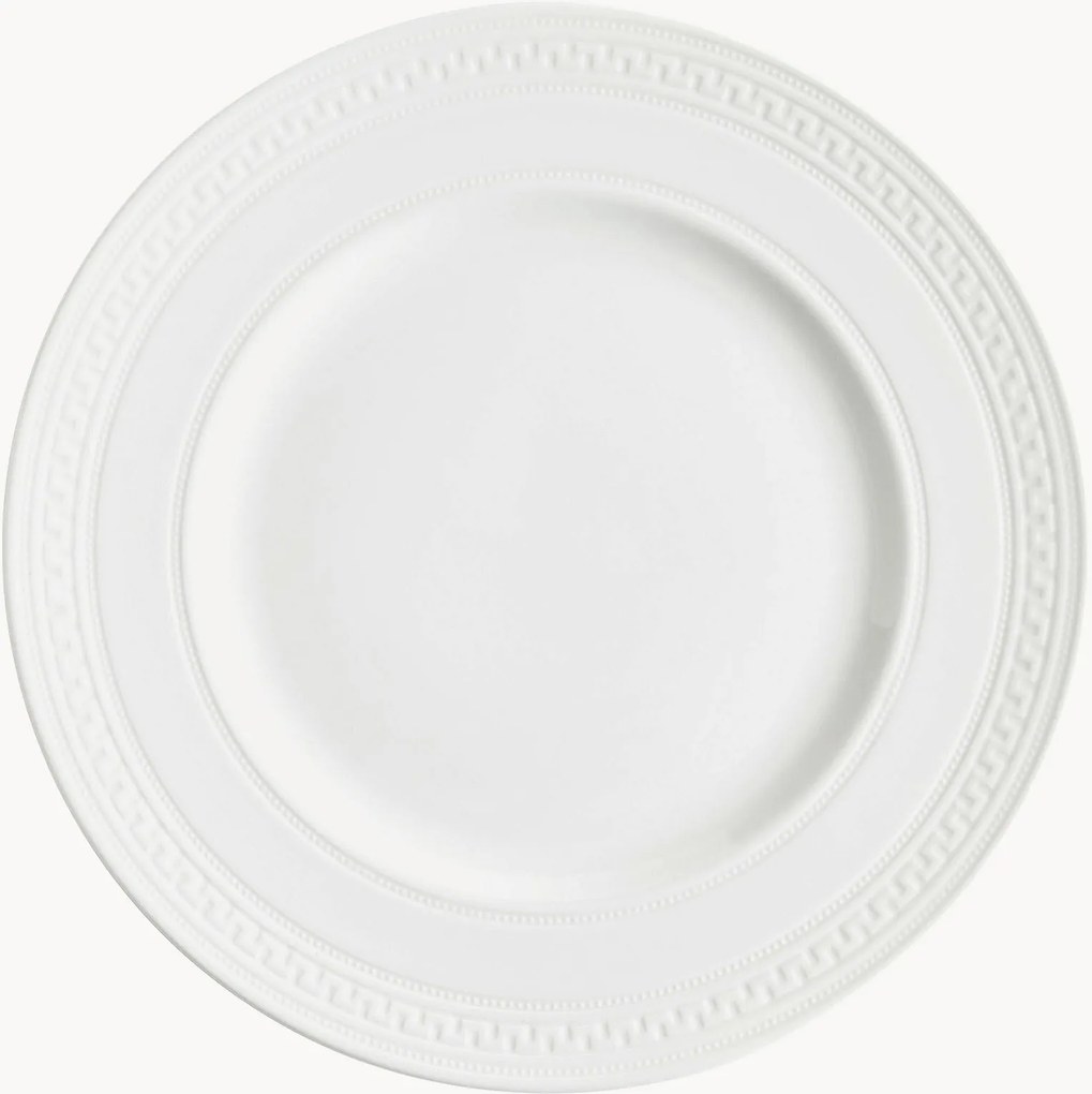 Piatto in Fine Bone China Intaglio