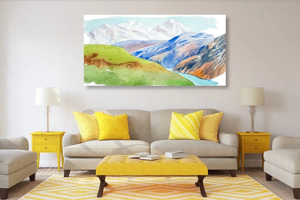 Quadro su tela – Scenografia montana estiva