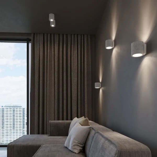 Sollux SL.0488 - Faretto ORBIS 1xGU10/10W/230V calcestruzzo