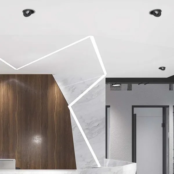 LED Faretto da incasso LED/28W/230V 3000/4000/6400K diametro 20 cm nero