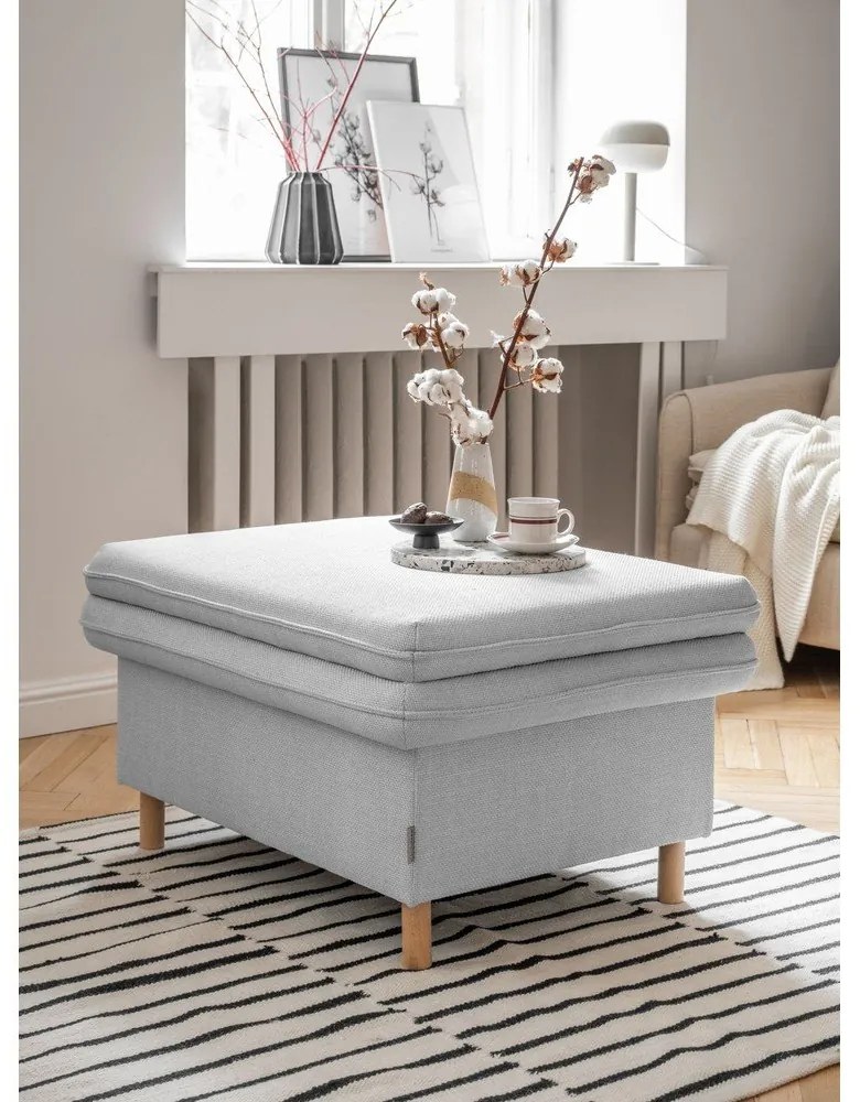 Poggiapiedi grigio chiaro Simon - Miuform