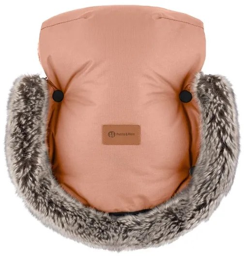 PETITE&amp;MARS - SET Coprigambe per bambini 4in1 ARCTIC + stroller mano muffs Pastel Peach