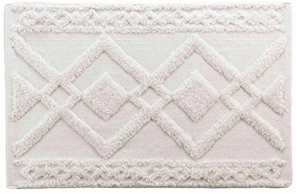 Tappetino per il bagno bianco 50x80 cm Gladis – douceur d'intérieur