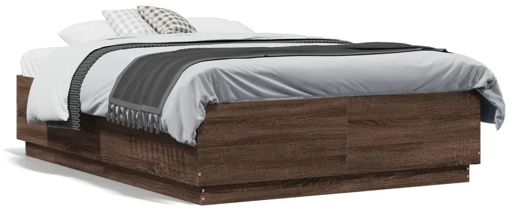 Giroletto Luci Led Rovere Marrone 120x190 Cm Legno Multistrato /
