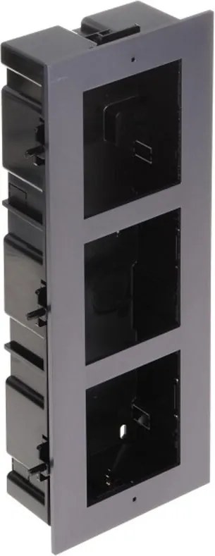 Hikvision - DS-KD-ACF3/Plastic Cassetta da incasso 3 Moduli - Completa di Cornice