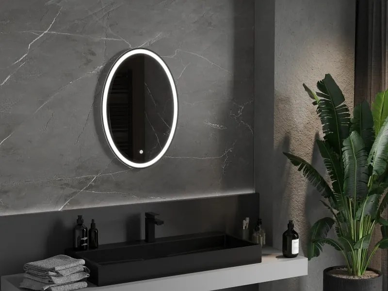 Mexen Elz specchio da bagno retroilluminato 50 x 70 cm, LED 6000K, antiappannamento - 9802-050-070-611-00