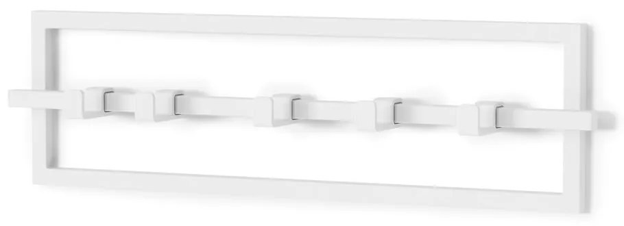 Appendiabiti da parete in metallo bianco Cubiko - Umbra