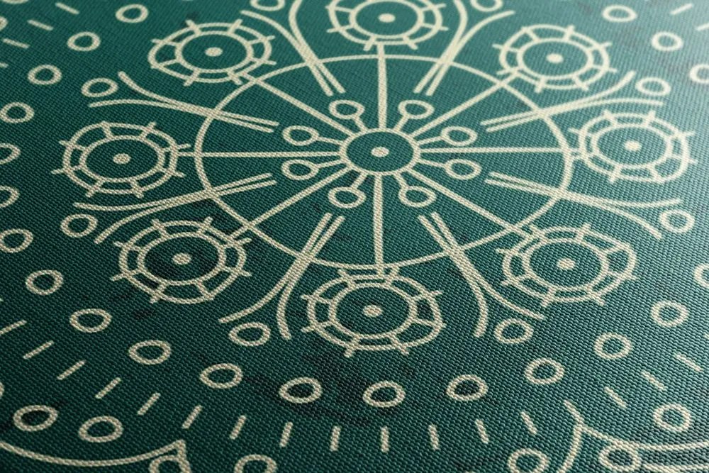 Quadro su tela – Mandala disegnata a mano