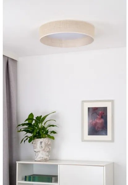 Duolla - Plafoniera LED ROLLER LED/24W/230V diametro 45 cm beige