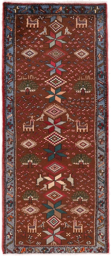 Hamedan Tappeto 210x90 (Iran) Annodato A Mano